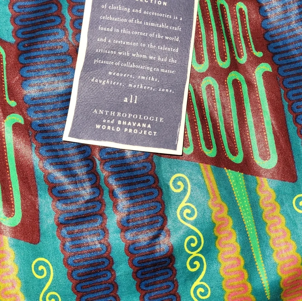 Legend & Song Kente Print, Dutch Wax Sleeveless Crop Top & A-Line Skirt, size 2